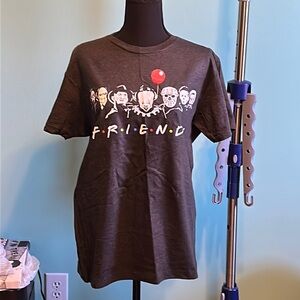 NWOT Smart Blanks Medium Friends Horror Movie Version Tee